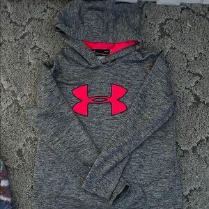 Under Armour Gray and Pink Hoodie